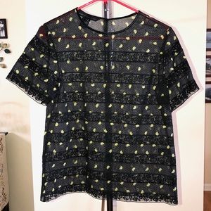 Marc Jacobs Lemon Short Sleeve Top